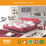 A855 American Style Bedroom Furniture Leather King Bed