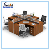 Office Furniture Wooden 4 Seater Call Center Workstation