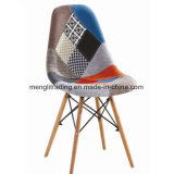 Fabric Patchwork Plastic Dining Chair