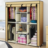 Folding Fabric Portable Bedroom Wardrobe with Metal Frame Big Size