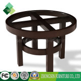 Chinese Wooden Tea Table with Glass Top for Living Room