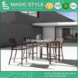 Outdoor Bar Set with Special Weaving Rattan Bar Stool (Magic Style)
