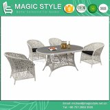 Outdoor Dining Set Rattan Chair Wicker Table Patio Furniture Dining Chair Garden Furniture (Magic Style)