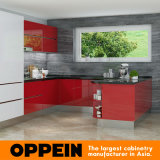 Tanzania Exhibition Modern Red Lacquer Wooden Wholesale Modular Kitchen Cabinet