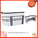 White Modern Reception Counter Design for Offices and Hotels