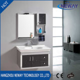 Modern PVC Bathroom Wash Basin Cabinet with Side Cabinet