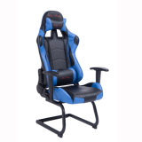 Racing Gaming Style High Back PU Leather Metal Frame Office Chair Blue
