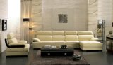 Modern Genuine Leather L Shaped Sectional Sofa