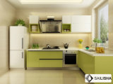 Modern Green Home Hotel Furniture Island Wood Kitchen Cabinet