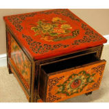 Chinese Antique Painted Wooden Drawer Cabinet Lwb575