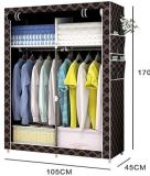Single Fabric Canvas Clothes Storage Organiser Home Wardrobe Cupboard Shelves (FW-05)