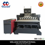 Multi-Head Flat and Rotary 4axis Wood Carving Machine Woodworking Machine