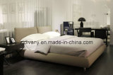 Italian Style Wooden Fabric Bed Furniture (A-B42)