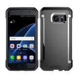 Metal DOT Beetle Shockproof Cell Phone Cover for Samsung S7 S7 Egde Transparent Slim Case