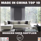 Chinese Supplier White Leather L Shape Sofa