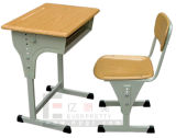 High Quality Wooden Adjustable Single Desk & Chair