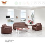 Modern Design Office Leather Sofa Covered with Metal Leg (HY-S973)