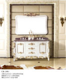 Oak Wood Bathroom Vanity Cabinet (13001)