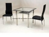 Square 4 Set Dining Glass Table