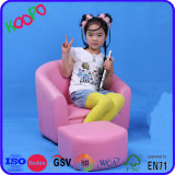 Baby Pink PVC Leather Single Seat Kids Sofa (SF-12)