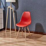 MID Century Modern Style Plastic Dining Side Chair Wood Legs