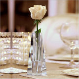 Wholesale New Design Crystal Flower Glass Vase for Home Decoration