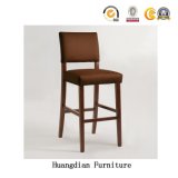 Hotel Restaurant Public Territory Wooden Chair Bar Stool with Backrest (HD1510)