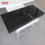 Kkr Factory Price Artificial Stone Black Quartz Kitchen Countertop