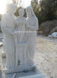 Natural White Marble Stone Art Carving Sculpture for Garden Decoration
