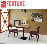 High Quality Dark Brown Wooden Restaurant Table and Chairs (FOH-BCA53)