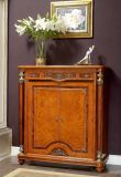 0029 Italian Royal Wooden Furniture Style Luxury Brass Decoration Shoe Cabinet