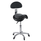 Saddle Stool with Backrest Hair Salon Chair Zc03