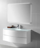 Soft Closing PVC Bathroom Cabinet with Glass Basin