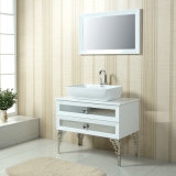 Base White Basin with White Longer Drawers Bathroom Cabinets (include aluminum alloy feet)