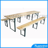 Foldable Wooden Beer Table for Outdoor Use