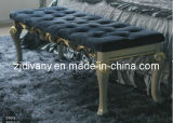 French Style Wooden Fabric Bed Stool (1703)