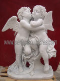 Stone Marble Carving Angel Statue Cherub Sculpture (SY-X042)