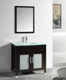 Two Doors Oak Furniture with Ultrawhite Glass Basin
