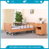 AG-Ws001 Metal Frame Wooden Frame Home Care 3 Crank Medical Bed
