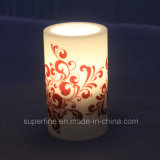 Halloween Flameless Battery Operated Warm White Color LED Candle for Decoration