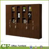 Two Side Cabinet with Glass Door and Aluminum Handles