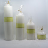 Wholesale 5X5 Decorative White Pillar Candles for Home Decorations