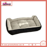 Soft Pet Bed in Black and Brown