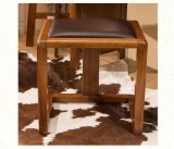 Solid Wooden Stool Leather Stool Dressing Stool (M-X2074)