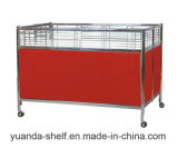 Portable Supermarket Sales Metal Steel Promotion Table with Fence