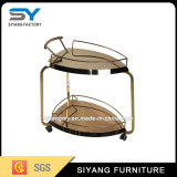 Restaurant Stainless Steel Two Layer Food Trolley