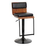 High Quality Contemporary Restaurant Dining Wooden Swivel Bar Chair (FS-WB1088)