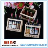 Home Decorations Novel Wooden Wine Bottle Refrigerator Magnet Sticker Crafts
