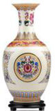 Chinese Antique Porcelain Color Enamels Vase