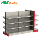 Metal Retail Display Shelf with Slot Back Panel